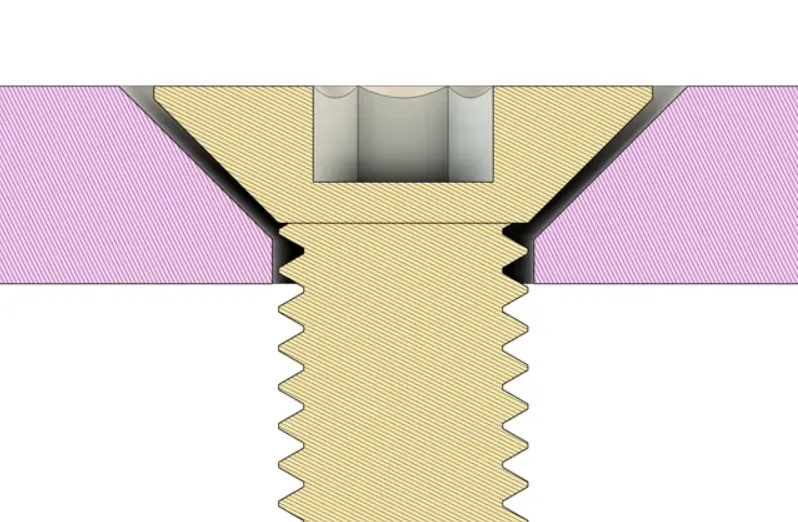 countersunk hole