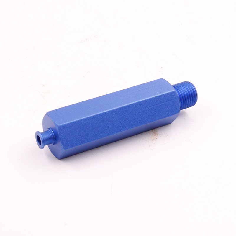 Blue anodized aluminum machined parts